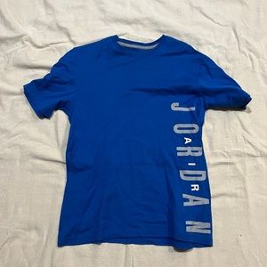 Blue jordan t shirt